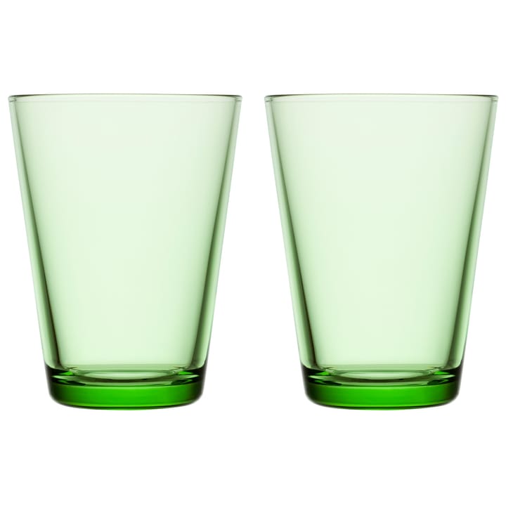 Kartio drikkeglas 40 cl 2 stk, æblegrøn Iittala