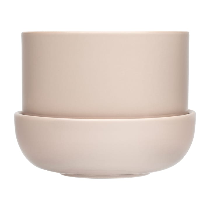 Nappula krukke med underskål Ø17 cm h13 cm - Beige - Iittala