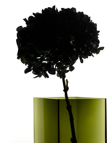 Ruutu vase 20,5 x 18 cm - mosgrøn - Iittala