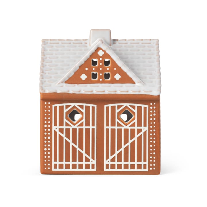 Gingerbread lysestage hus - Christmas barn 11,5 cm - Kähler