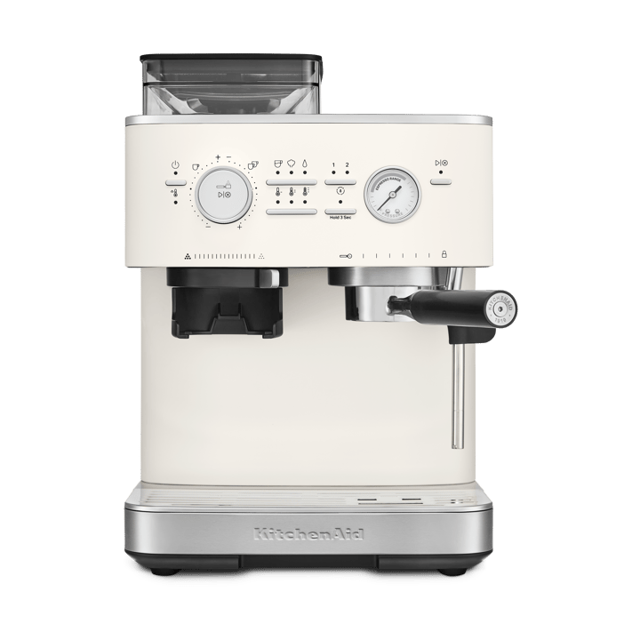 KitchenAid halvautomatisk espressomaskine med kværn - Porcelain white - KitchenAid