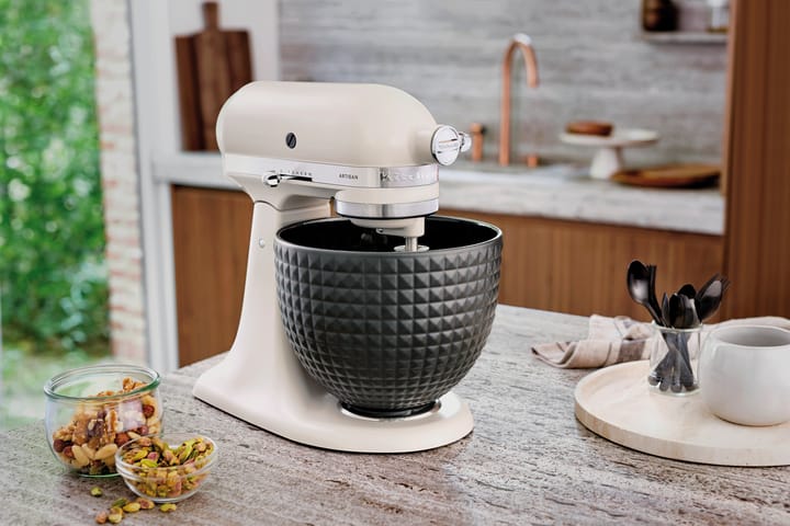 KitchenAid keramikskål uden håndtag 4,7 L - Black studded - KitchenAid