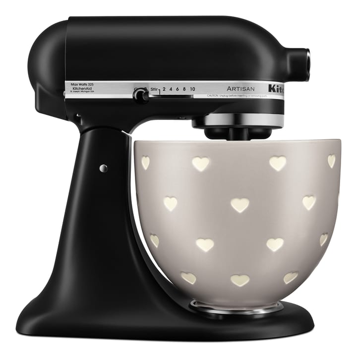 KitchenAid keramikskål uden håndtag 4,7 L - Layered hearts - KitchenAid