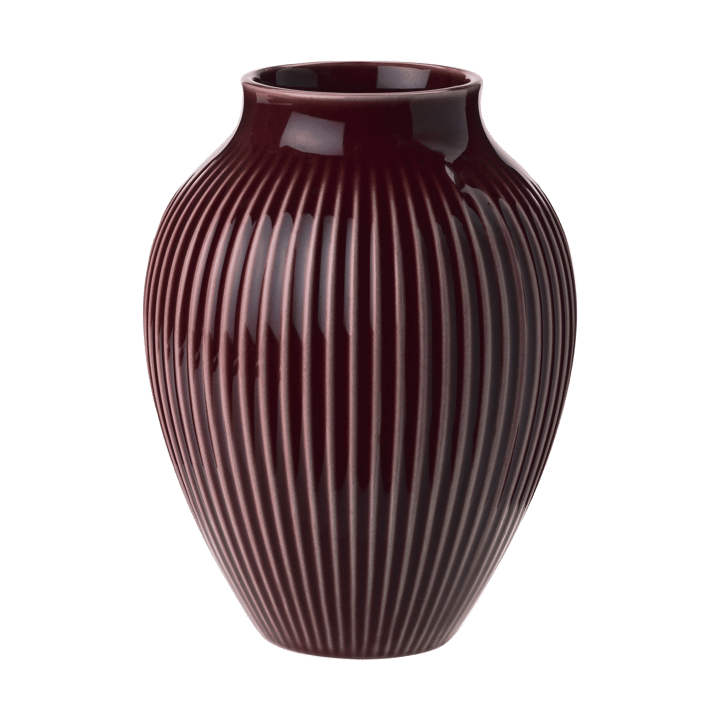 Knabstrup vase riflet 12,5 cm - Berry - Knabstrup Keramik