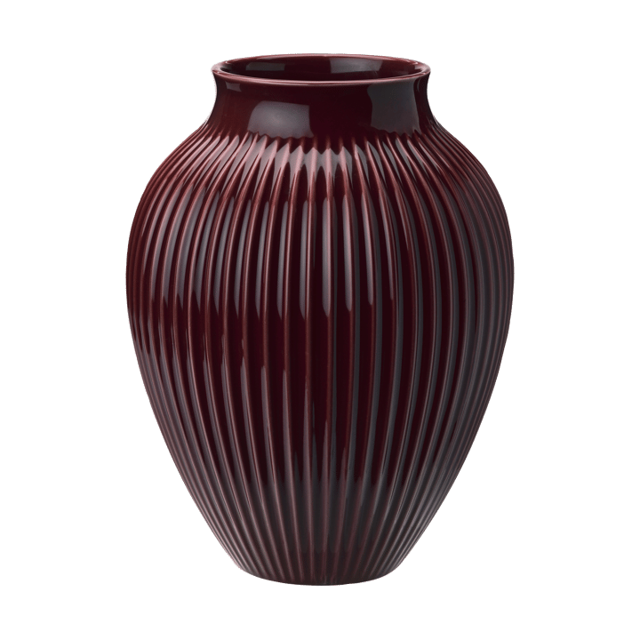 Knabstrup vase riflet 27 cm - Berry - Knabstrup Keramik