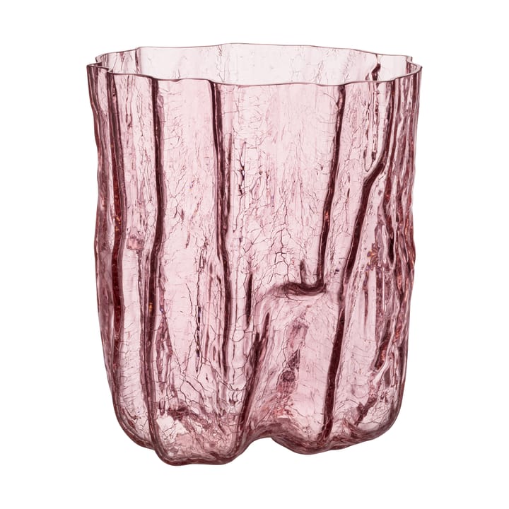 Crackle vase 27 cm - Lyserød - Kosta Boda