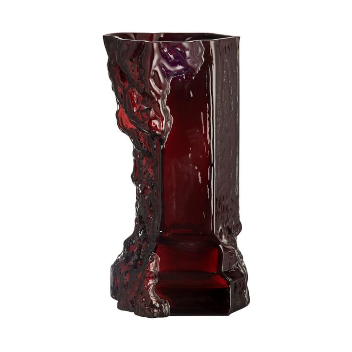 Rocky Baroque vase 35 cmm, Oxblood Kosta Boda