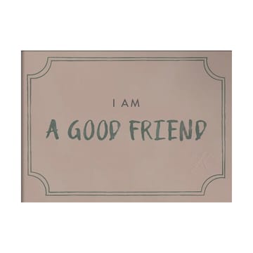 Good friend diploma plakat 21x30 cm - Dusty rose - Kunskapstavlan®