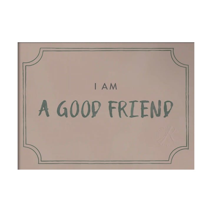 Good friend diploma plakat 21x30 cm, Dusty rose Kunskapstavlan®