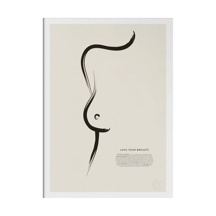 Love your breasts plakat, 30x40 cm Kunskapstavlan®