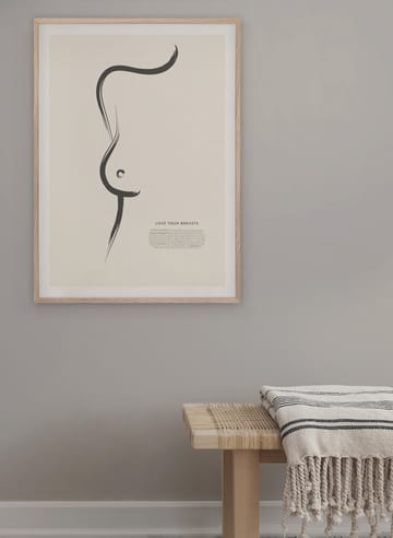 Love your breasts plakat - 30x40 cm - Kunskapstavlan®