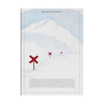 Mountain safety plakat - 30x40 cm - Kunskapstavlan®