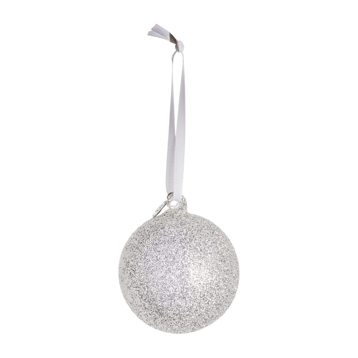 Glitteria julekugle Ø10 cm - Silver - Lene Bjerre