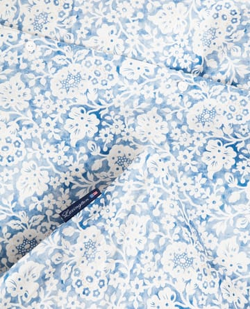 Blue Floral Printed Cotton Sateen sengetøjssæt - 50x60 cm, 150x210 cm - Lexington