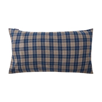 Checked Flannel pudebetræk 50x90 cm - Denim blue-beige - Lexington