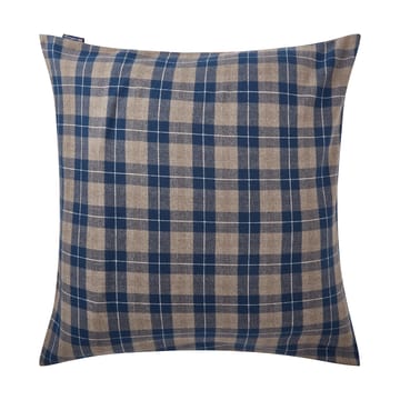 Checked Flannel pudebetræk 65x65 cm - Denim blue-beige - Lexington