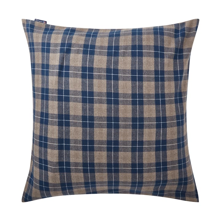 Checked Flannel pudebetræk 65x65 cm, Denim blue-beige Lexington