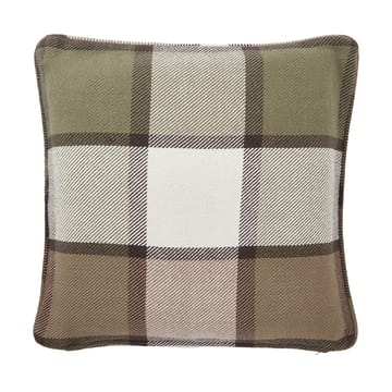 Checked heavy twill pudebetræk 50x50 cm - Olive - Lexington