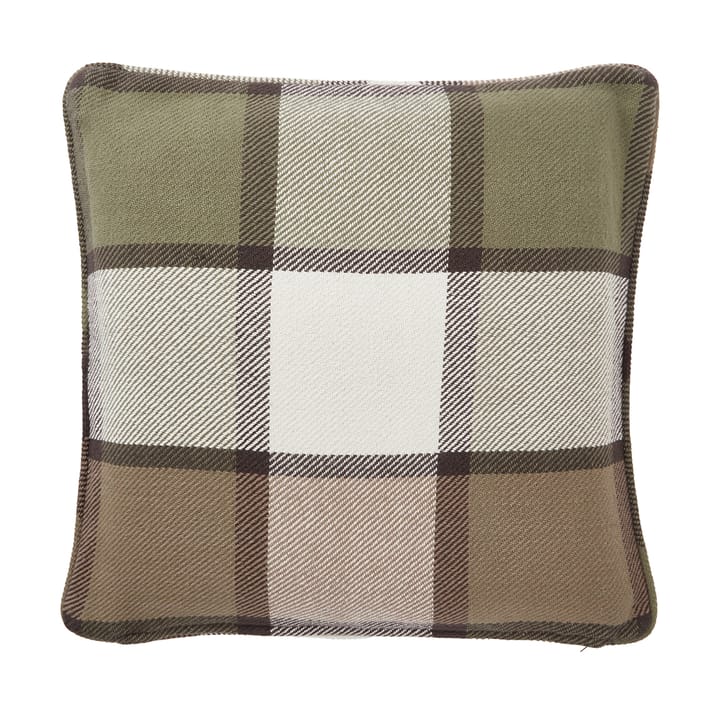 Checked heavy twill pudebetræk 50x50 cm, Olive Lexington