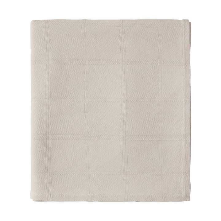 Checked Jacquard sengetæppe 160x240 cm, Light beige Lexington