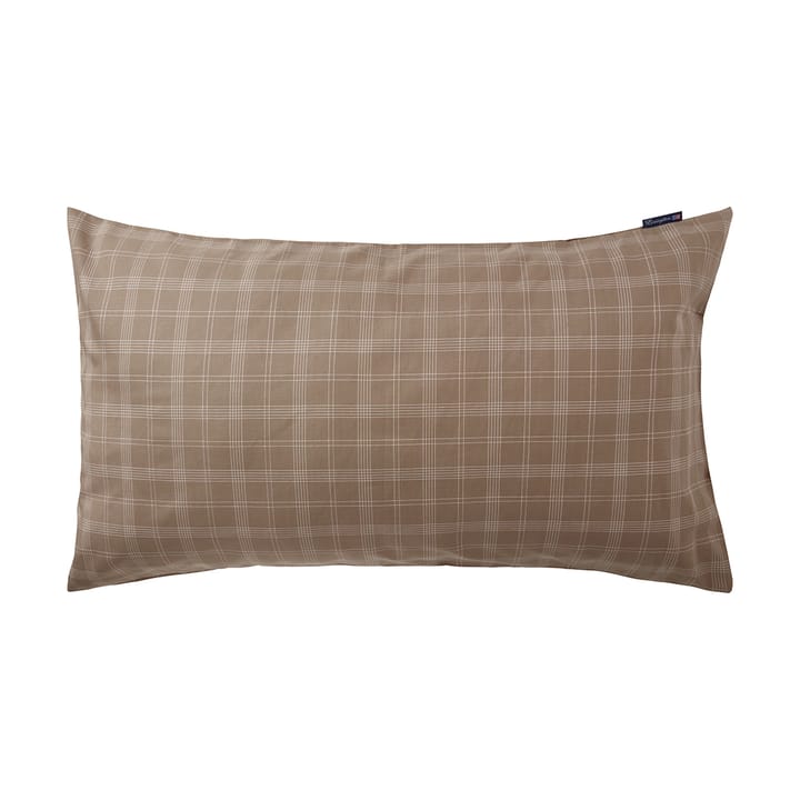 Checked Pin Point Oxford pudebetræk 50x90 cm - Brown - Lexington