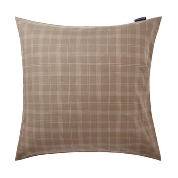 Checked Pin Point Oxford pudebetræk 65x65 cm - Brown - Lexington