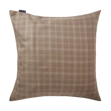 Checked Pin Point Oxford pudebetræk 65x65 cm - Brown - Lexington