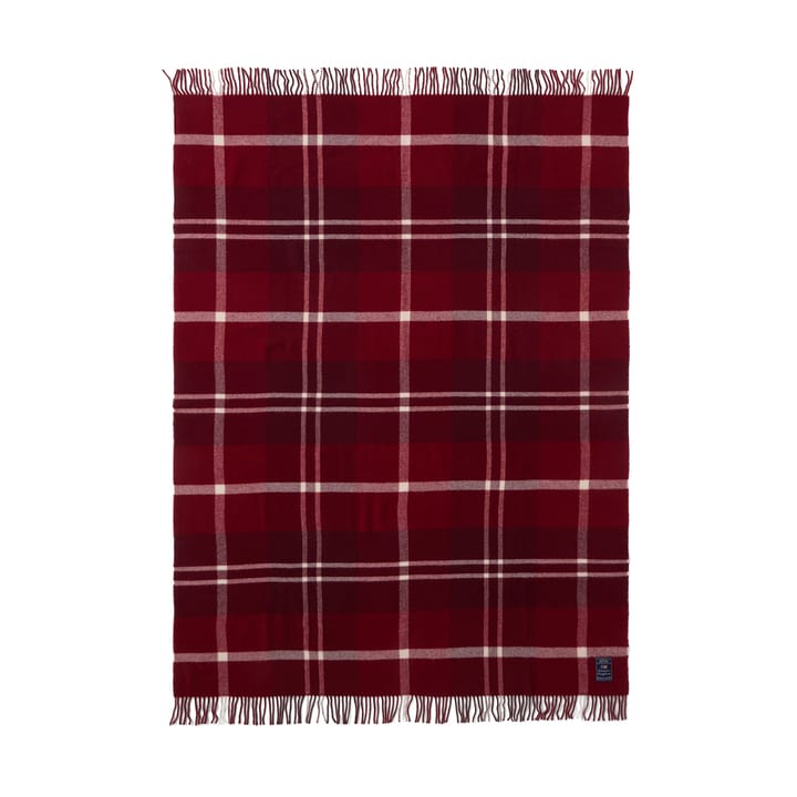 CheckedRecycled plaid 130x170 cm, Rød-hvid Lexington