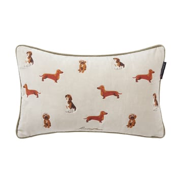 Dogs Organic Cotton Velvet pude 30x50 cm - Light beige - Lexington