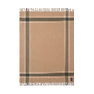 Frame checked recycled plaid 130x170 cm - Beige-grøn - Lexington