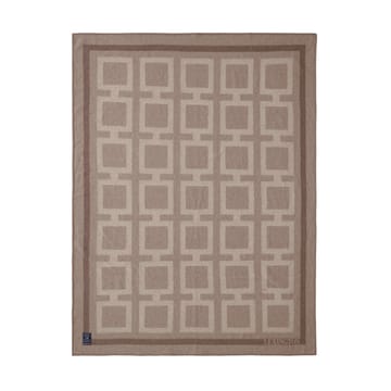 Graphic Recycled uldplaid 130x170 cm - Light beige - Lexington