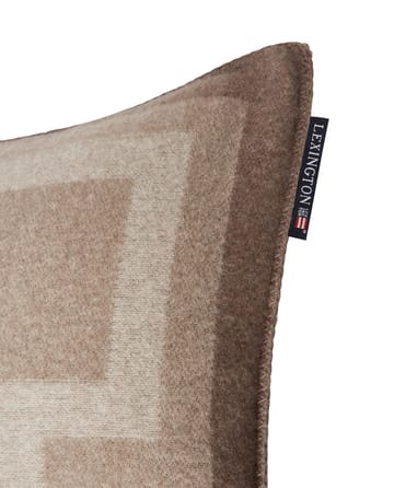 Graphic Recycled Wool pudebetræk 50x50 cm - Light beige - Lexington