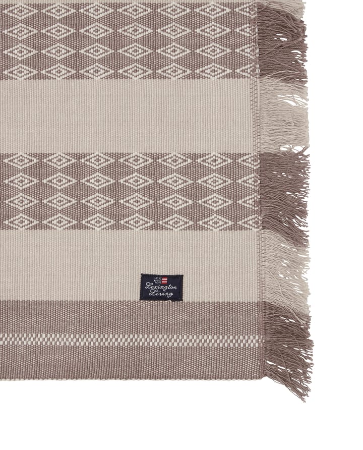 Jacquard Striped dækkeserviet 40x50 cm, Beige Lexington