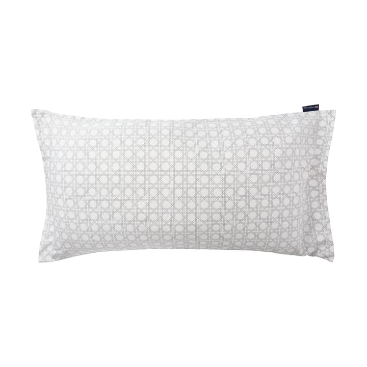 Rattan Printed pudebetræk 50x90 cm - White - Lexington