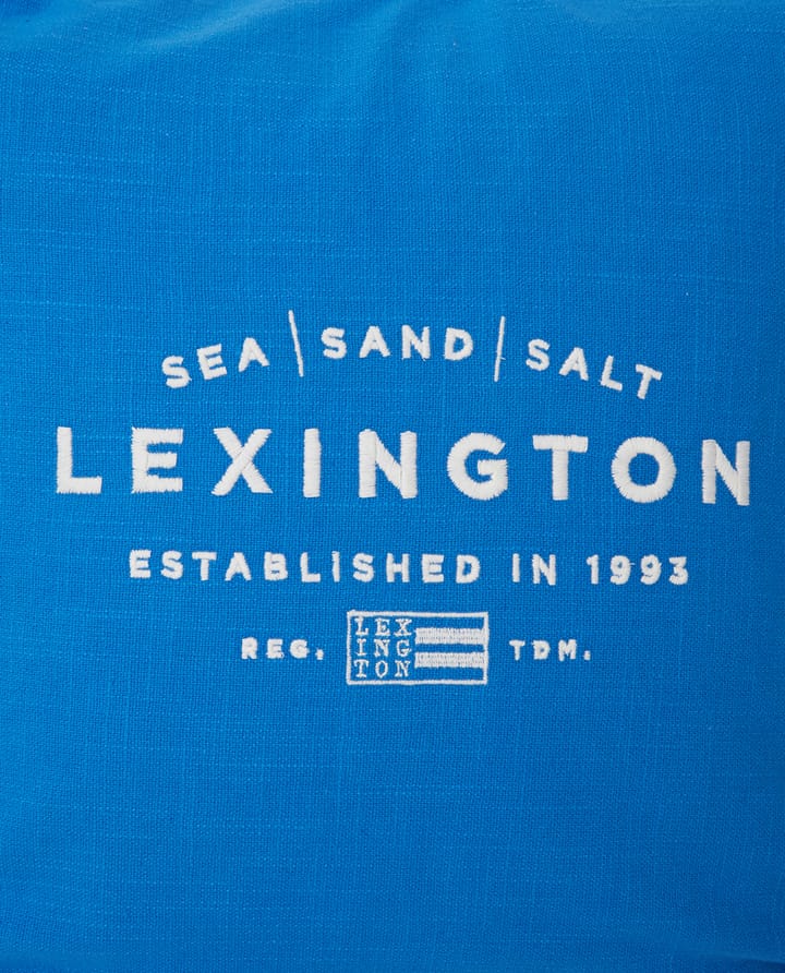 Sea Sand Salt Logo Embroidered pudebetræk 50x50 cm, Blå/Hvid Lexington