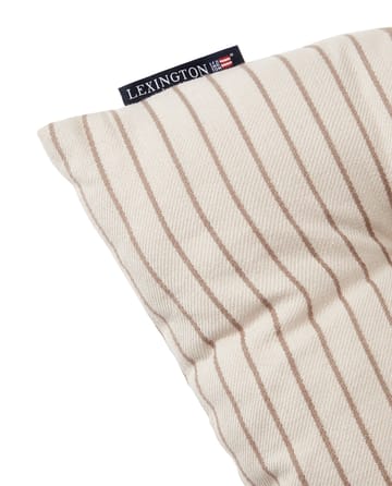 Striped Recycled Cotton hynde 40x40 cm - Beige - Lexington