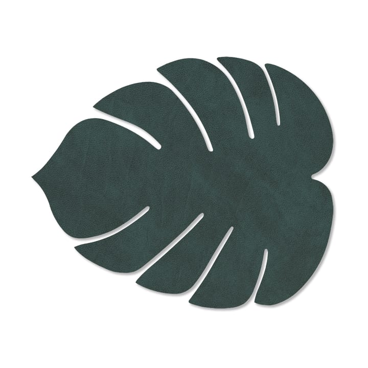 Monstera Leaf Nupo dækkeserviet S - Dark green - LIND DNA