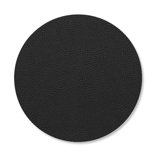 Serene coasters circle Ø10 cm - Black - LIND DNA