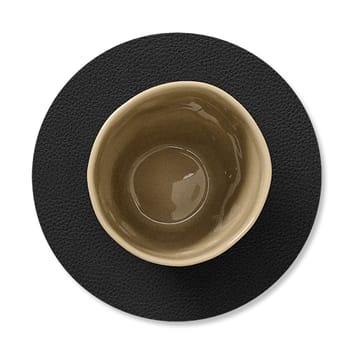 Serene coasters circle Ø10 cm - Black - LIND DNA