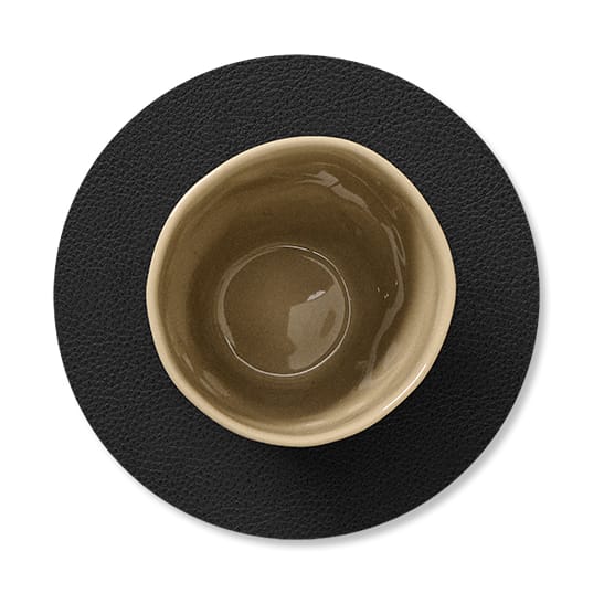 Serene coasters circle Ø10 cm, Black LIND DNA