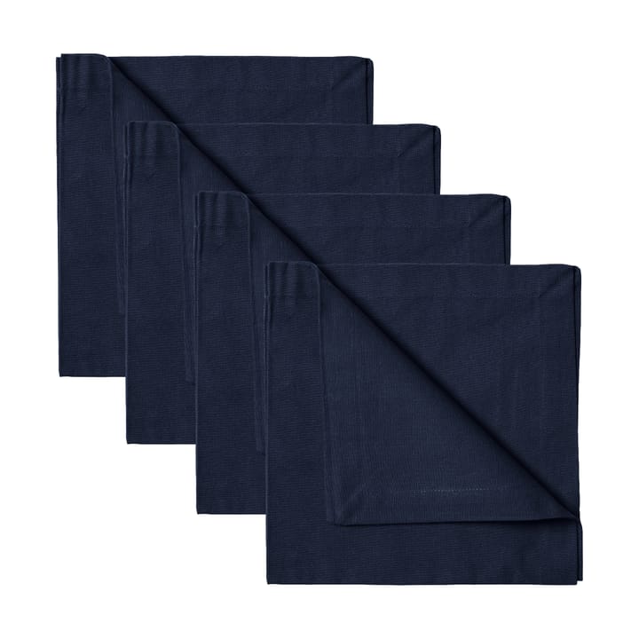 Robert servietter 4-pak - Mørk marineblå - Linum