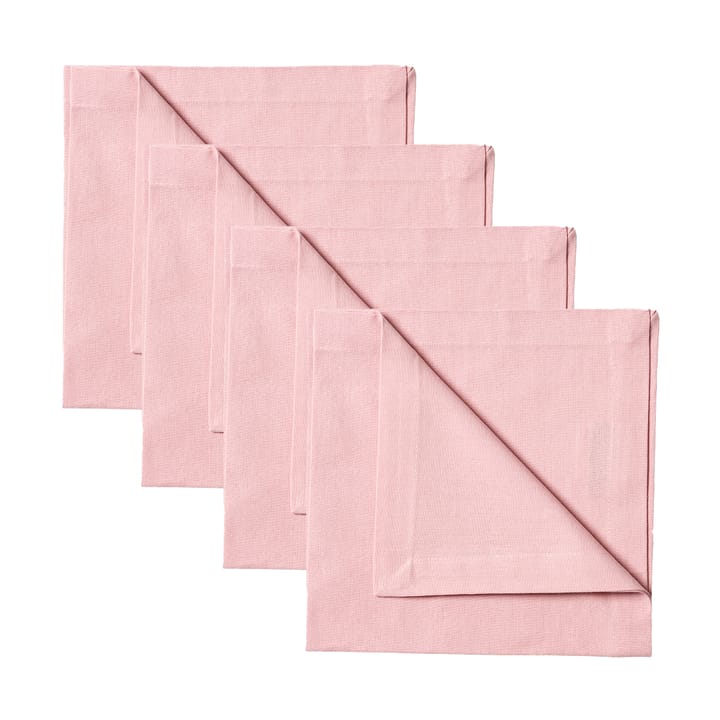 Robert servietter 4-pak - Støvet lyserød - Linum