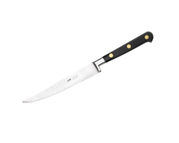 Ideal stegekniv tandet 13 cm - Stål-sort - Lion Sabatier