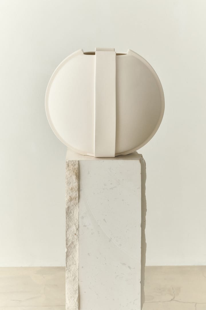 Vinci vase 02 39 cm, Raw White Louise Roe