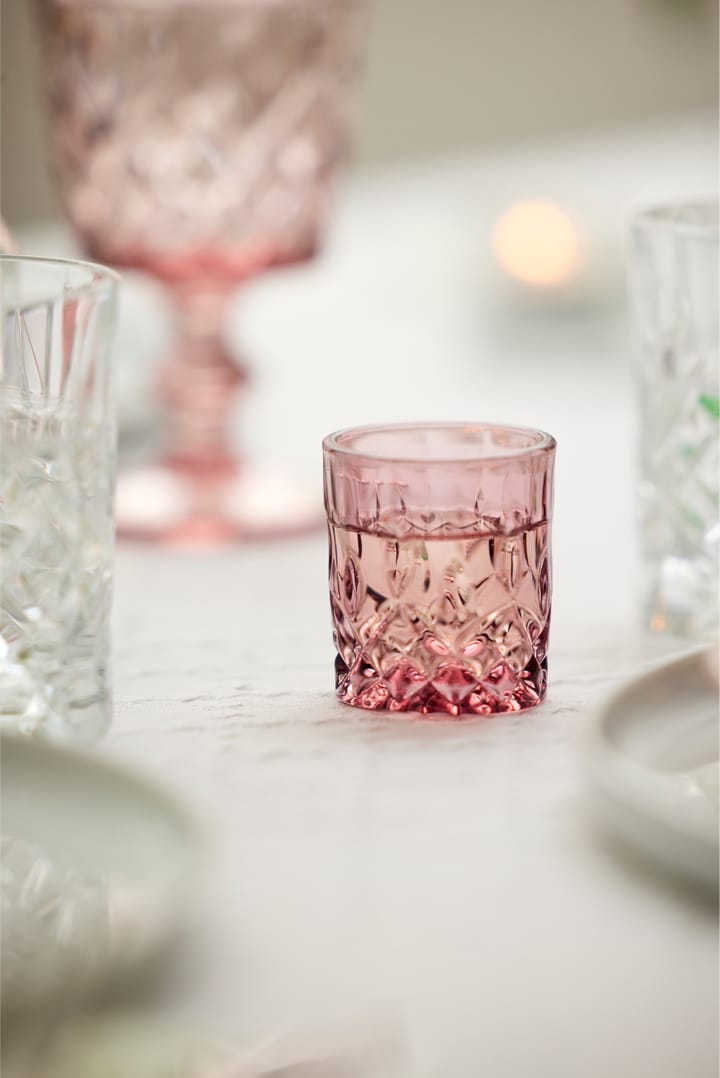 Sorrento shotglas 4 cl 4-pak - Pink - Lyngby Glas