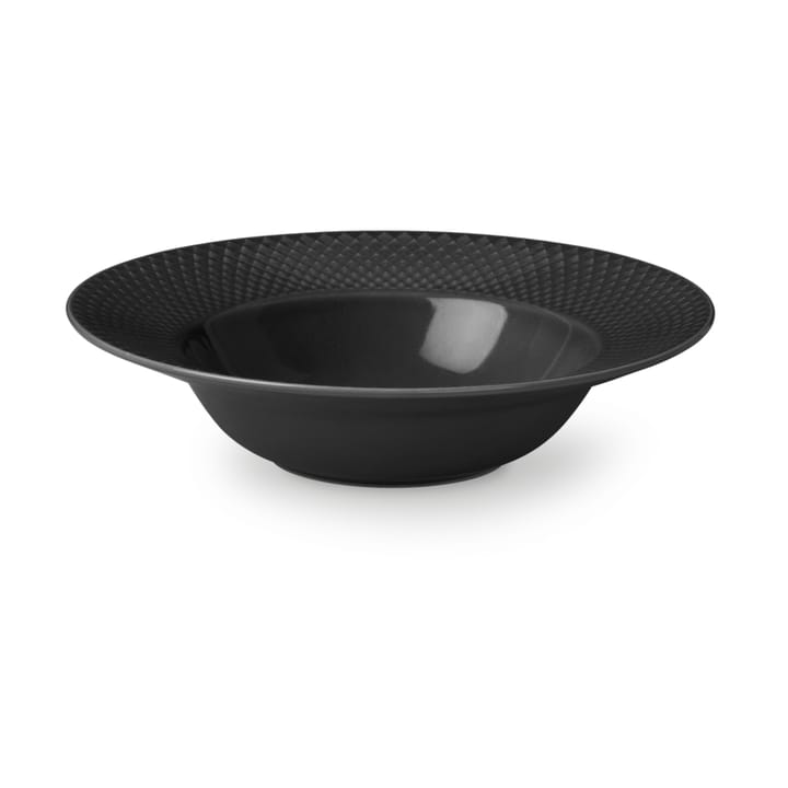 Rhombe Earth dyb tallerken Ø24,5 cm - Slate - Lyngby Porcelæn