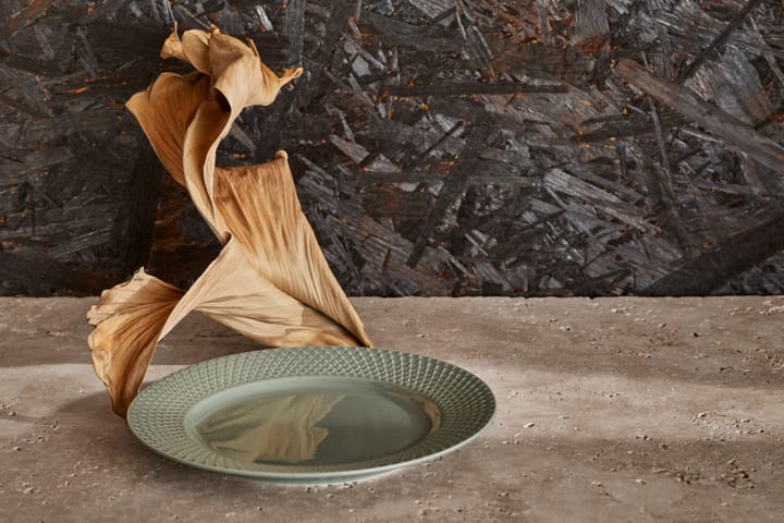 Rhombe Earth frokosttallerken Ø21 cm, Moss Lyngby Porcelæn