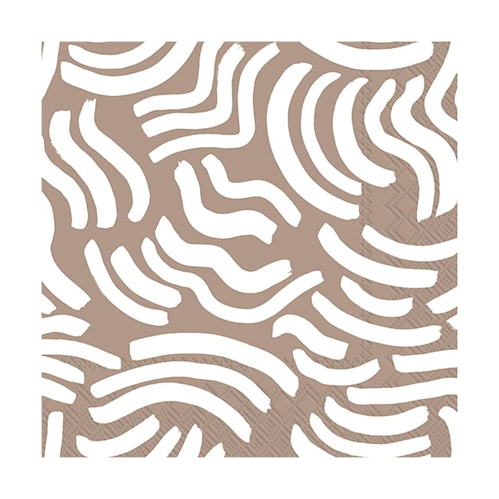 Hyräily serviet 33x33 cm 20-pak - Light Brown - Marimekko