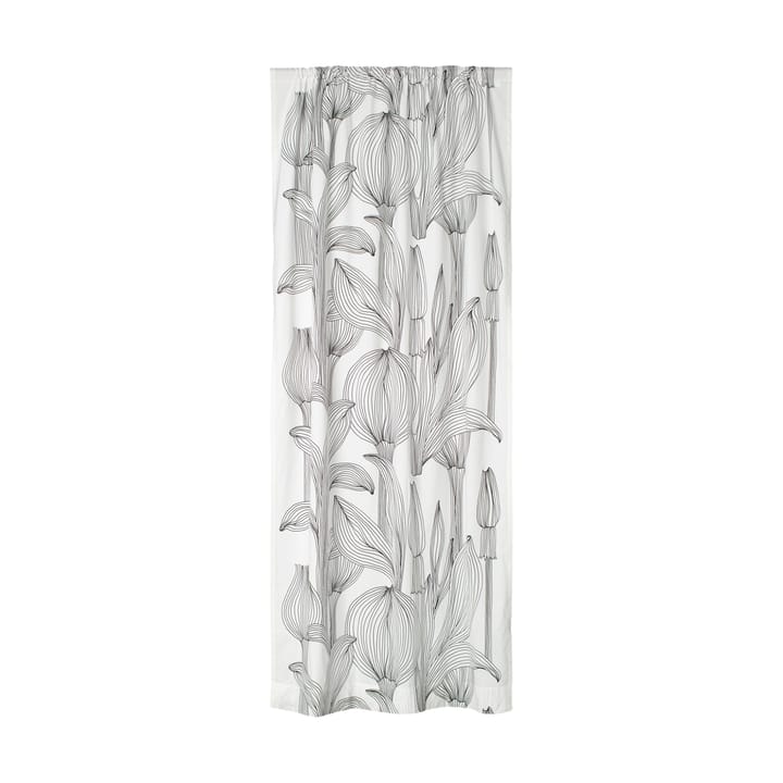 Kukat Puhkeavat gardinlængde 135x245 cm - White-black - Marimekko