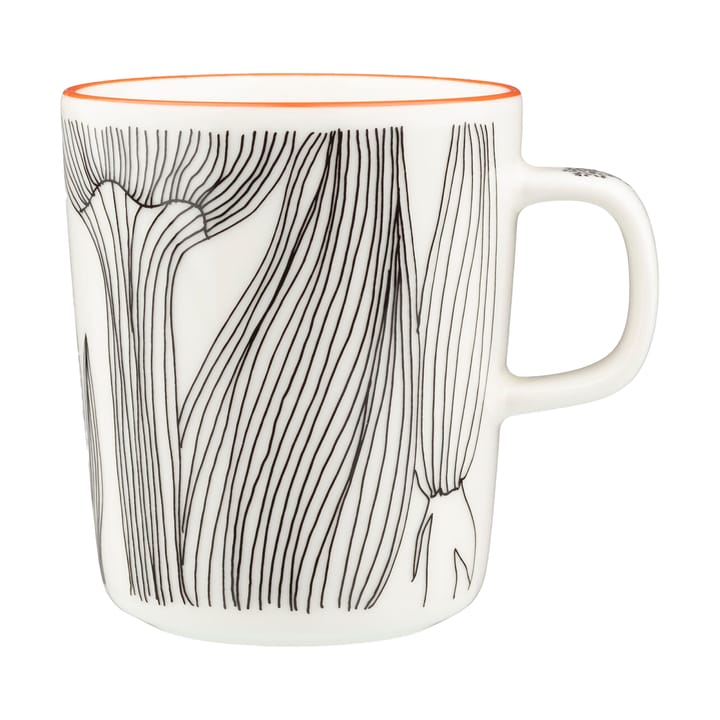 Kukat Puhkeavat krus 25 cl - White-black-orange - Marimekko